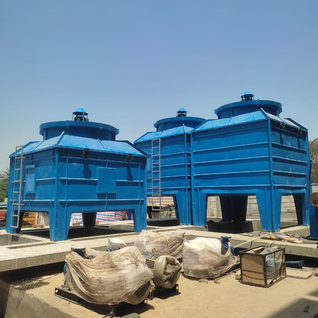 ⁠FRP induced draft square cooling tower ( trickles fills type )