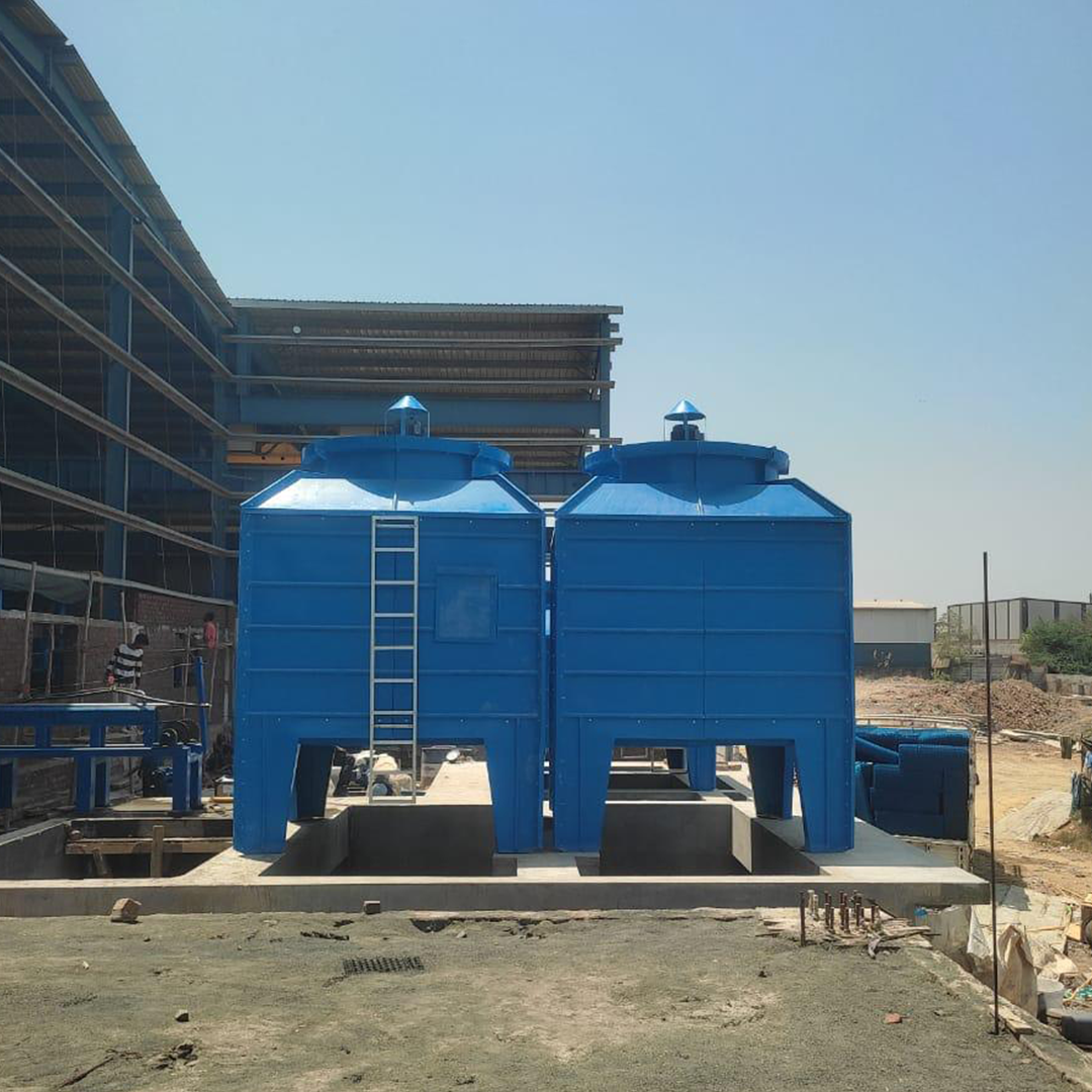 ⁠FRP induced draft square cooling tower ( trickles fills type )